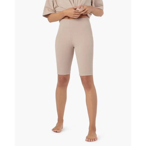 TKEES The Biker Short Sandy Taupe Size 2 / S NWT - Picture 1 of 7